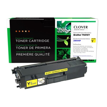 Cig Clover Imaging Remanufactured Yellow Toner Cartridge for Brother TN310 200595P